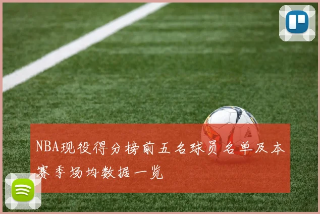 NBA现役得分榜前五名球员名单及本赛季场均数据一览