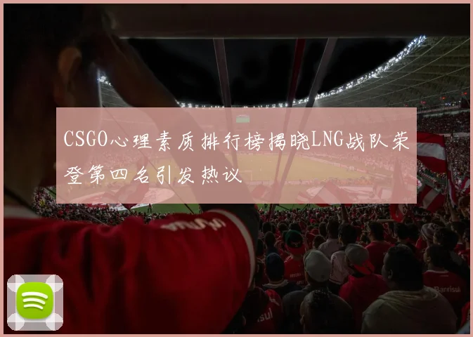 CSGO心理素质排行榜揭晓LNG战队荣登第四名引发热议